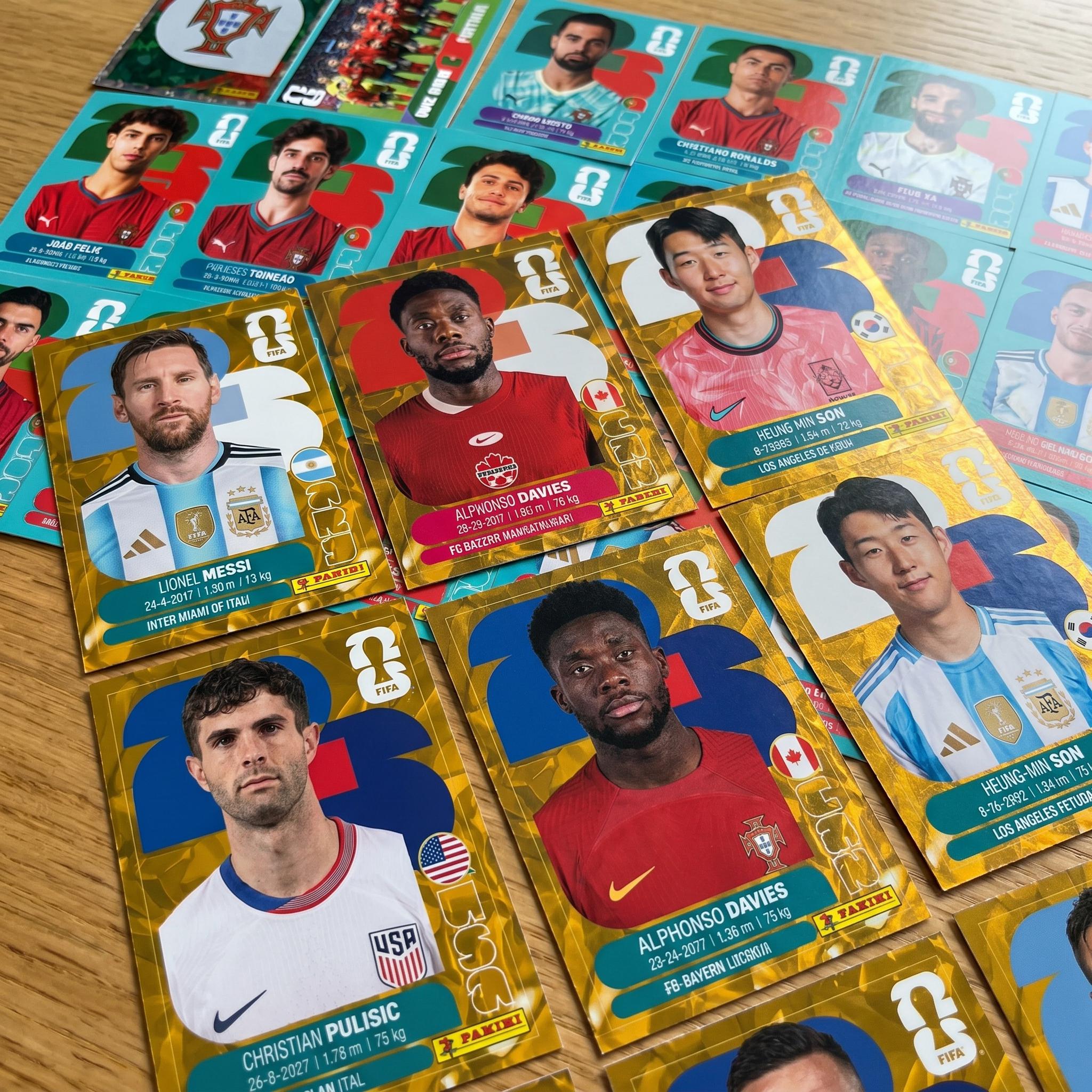 Figurinhas impressas Copa 2026